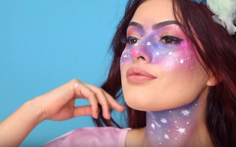 Maquiagem de unicórnio para o carnaval