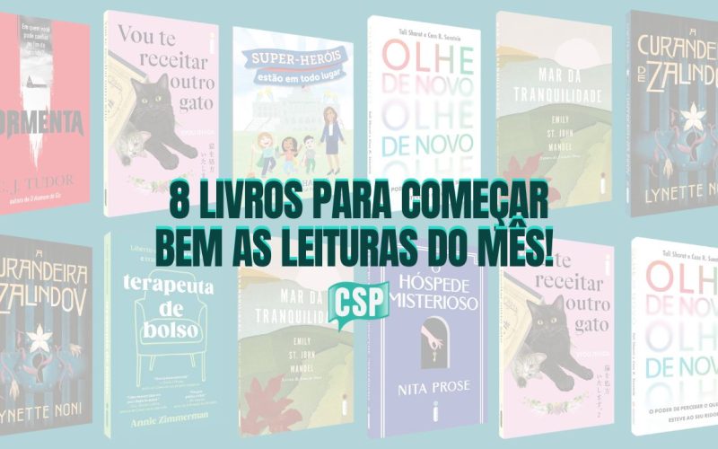 8 livros (lançamentos) para começar bem as leituras do ano