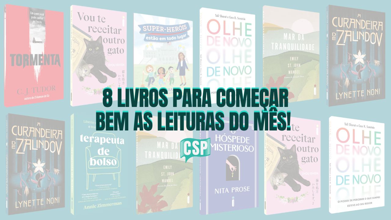 8 livros (lançamentos) para começar bem as leituras do ano