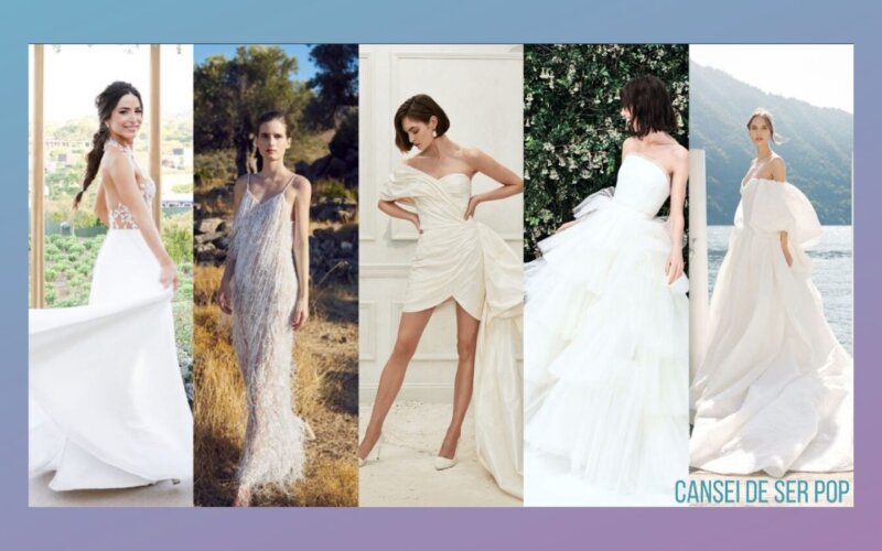 7 tendências de vestidos de noiva para 2020