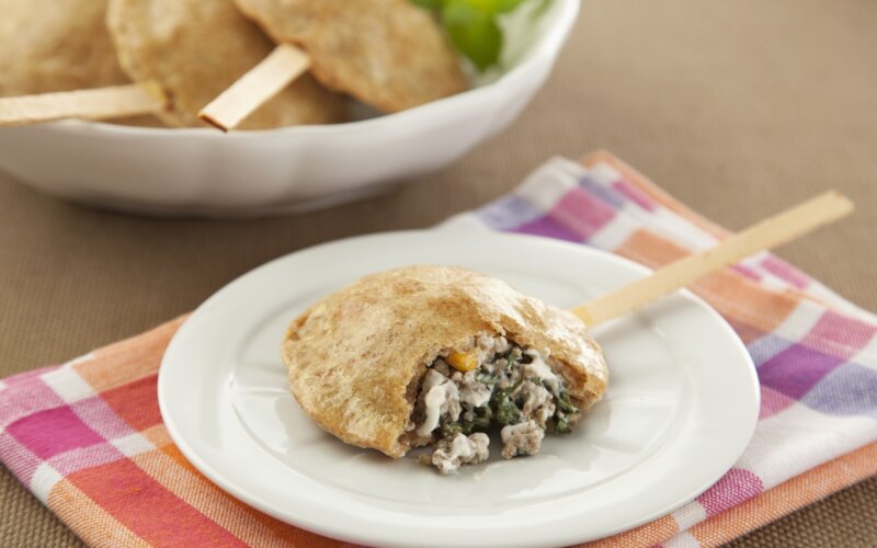 Pastel de forno no palito