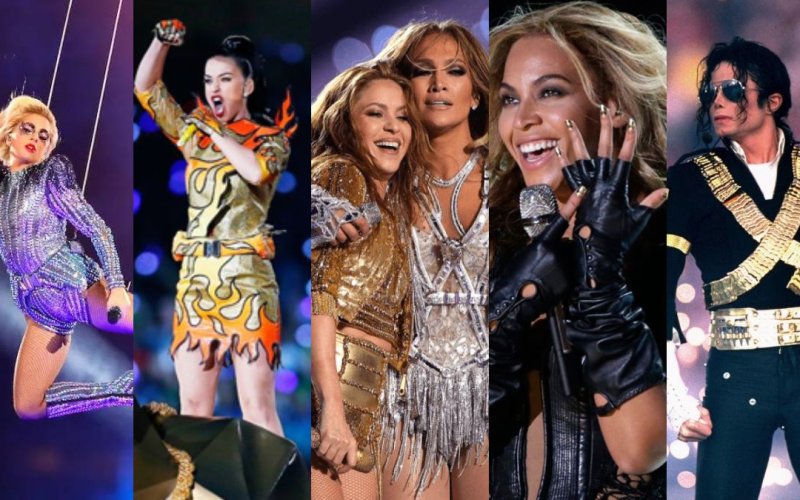 Quais os shows do Super Bowl de maior audiência?